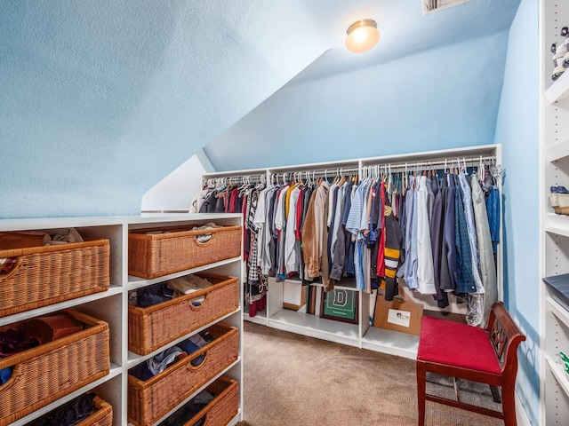 1635 Cambridge Blvd, Upper Arlington, OH 43212 - spacious closet with carpet and vaulted ceiling