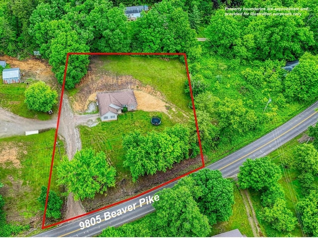 9805 Beaver Pike, Jackson, OH 45640 - view of property location featuring property boundaries highlighted