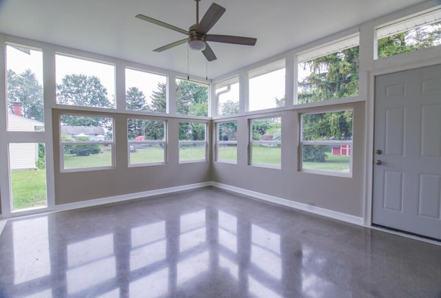 1541 Taft St, Marion, OH 43302 - unfurnished sunroom with baseboards and plenty of natural light