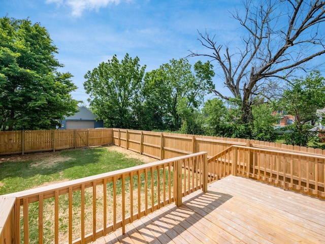 883 Wilson Ave, Columbus, OH 43206 - view of wooden deck