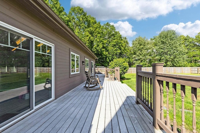 7276 Lee Rd, Westerville, OH 43081 - deck featuring a fenced backyard