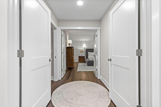 7276 Lee Rd, Westerville, OH 43081 - hallway with dark wood finished floors and baseboards
