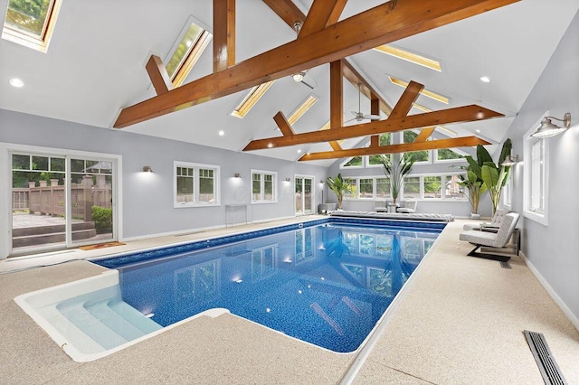 7276 Lee Rd, Westerville, OH 43081 - indoor pool with a skylight
