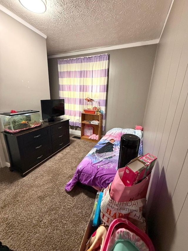 205 Walnut St, Circleville, OH 43113 - bedroom featuring a textured ceiling and carpet floors