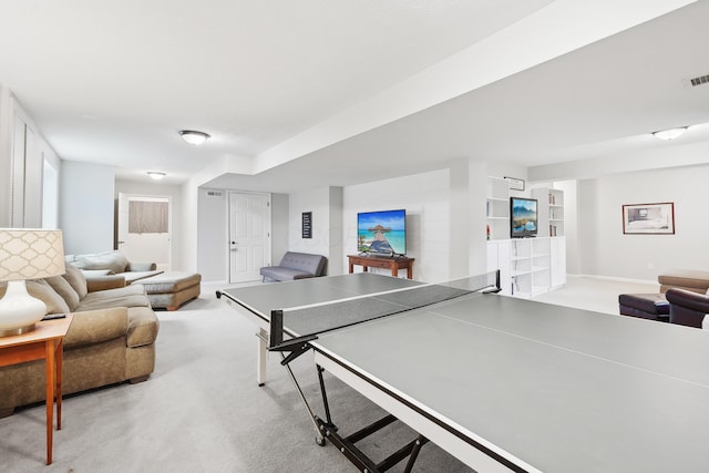 5952 Hampton Cors S, Hilliard, OH 43026 - recreation room with baseboards and light carpet