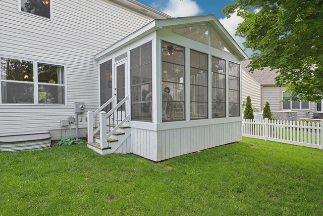 5952 Hampton Cors S, Hilliard, OH 43026 - view of home's exterior featuring a sunroom