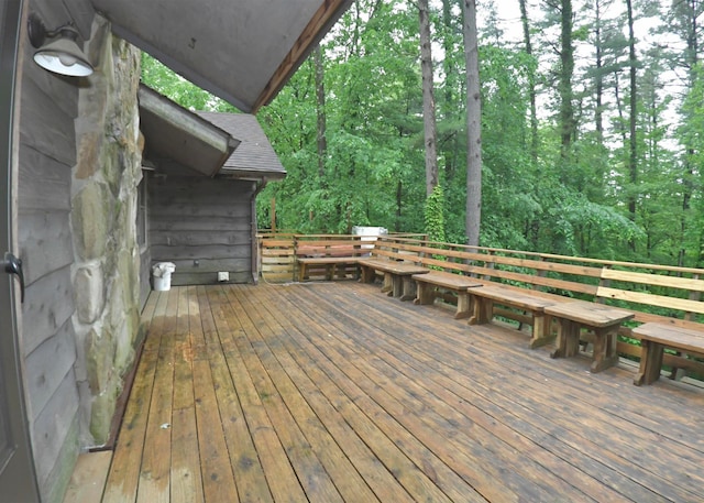311 Chinook Ln, Sugar Grove, OH 43155 - deck with a view of trees