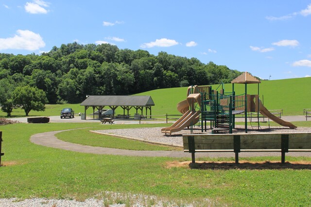 311 Chinook Ln, Sugar Grove, OH 43155 - community jungle gym featuring a yard and a gazebo