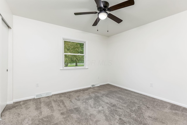 5786 Thompson Rd, Columbus, OH 43230 - carpeted spare room with baseboards and ceiling fan