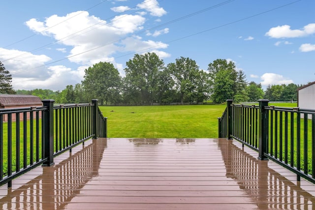 5786 Thompson Rd, Columbus, OH 43230 - deck featuring a yard and view of scattered trees