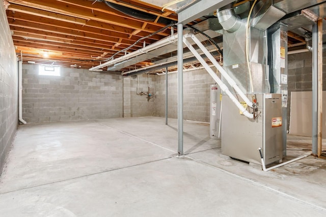 7019 Blakemore Ln, Dublin, OH 43016 - basement with heating unit and water heater