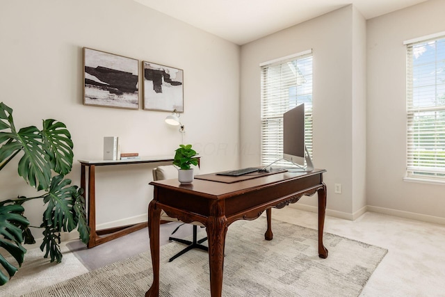 7019 Blakemore Ln, Dublin, OH 43016 - office area featuring light carpet and baseboards
