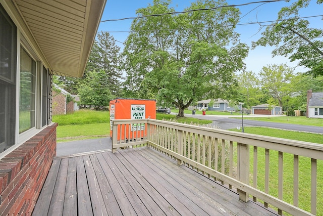 316 Westview Ave, Columbus, OH 43214 - wooden deck featuring a yard
