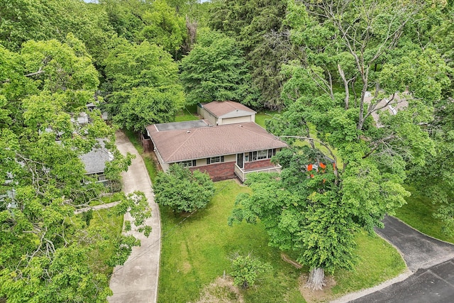 316 Westview Ave, Columbus, OH 43214 - aerial view of property and surrounding area featuring a forest