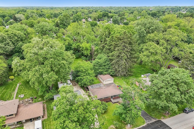 316 Westview Ave, Columbus, OH 43214 - aerial view of property and surrounding area featuring a heavily wooded area