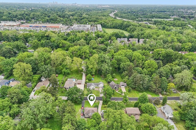 316 Westview Ave, Columbus, OH 43214 - aerial overview of property's location featuring a heavily wooded area