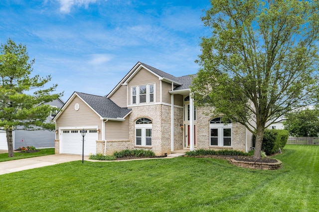 544 Courtright Ct, Pickerington, OH 43147 - traditional home featuring brick siding, driveway, an attached garage, and a shingled roof