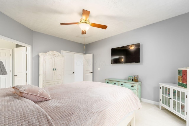 544 Courtright Ct, Pickerington, OH 43147 - carpeted bedroom with baseboards and a ceiling fan