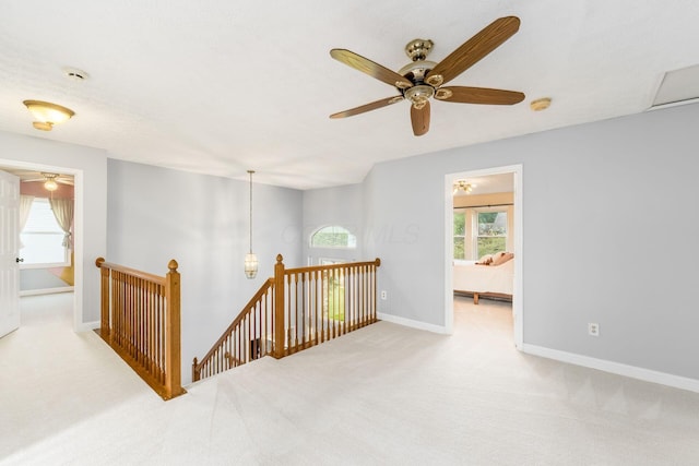 544 Courtright Ct, Pickerington, OH 43147 - corridor featuring an upstairs landing, carpet, and baseboards