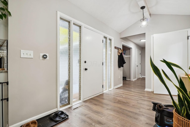 710 Cloverleaf Ct, Mansfield, OH 44904 - foyer featuring plenty of natural light, light wood-type flooring, and baseboards