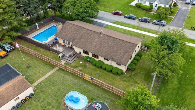 300 Stockbridge Rd, Columbus, OH 43207 - aerial view of property and surrounding area featuring a pool