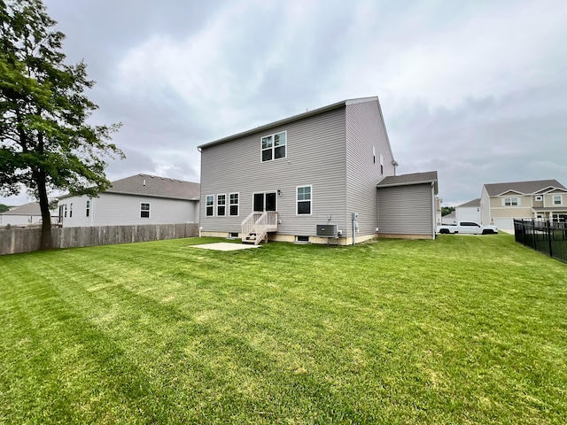 294 Shady Hollow Dr, Commercial Point, OH 43116 - back of property with central AC