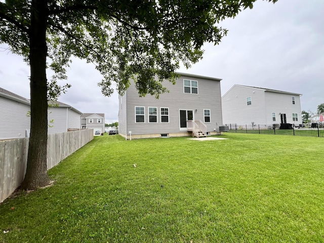 294 Shady Hollow Dr, Commercial Point, OH 43116 - rear view of property featuring central air condition unit