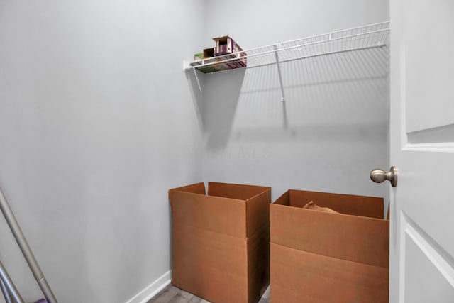 294 Shady Hollow Dr, Commercial Point, OH 43116 - spacious closet featuring wood finished floors