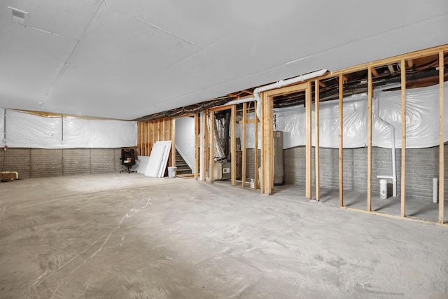 294 Shady Hollow Dr, Commercial Point, OH 43116 - unfinished below grade area with stairs