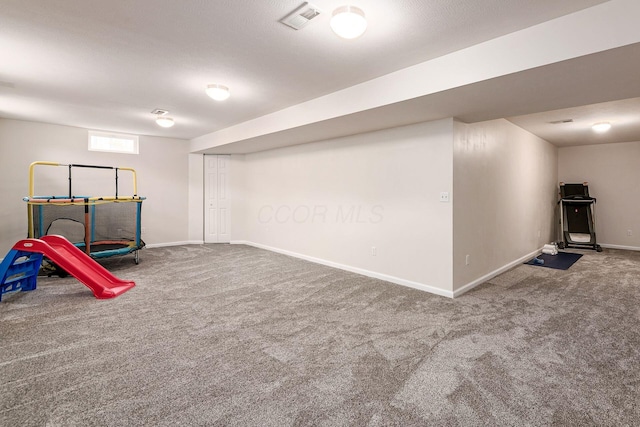 118 Firestone Dr, Delaware, OH 43015 - rec room featuring carpet floors and baseboards