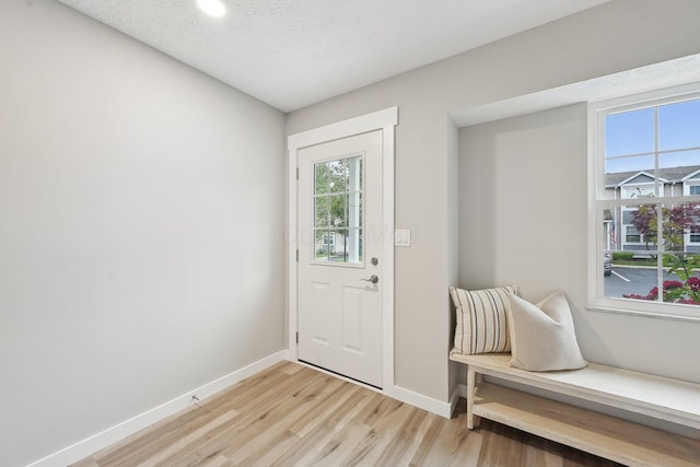 894 Noddymill Ln E Unit 28E, Columbus, OH 43085 - foyer entrance featuring light wood-style flooring, baseboards, and a textured ceiling