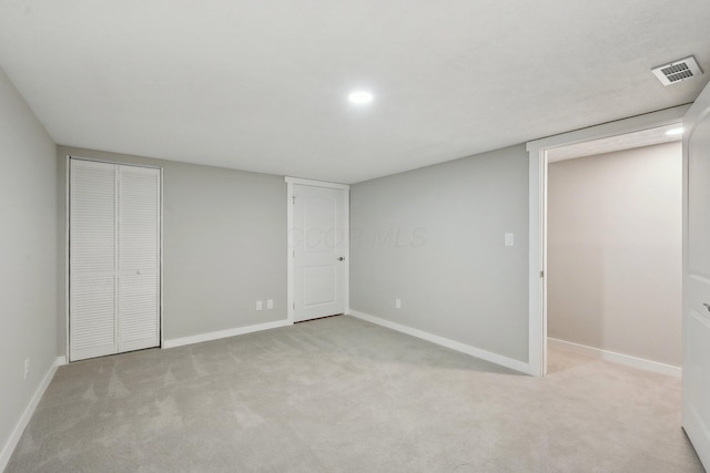 894 Noddymill Ln E Unit 28E, Columbus, OH 43085 - unfurnished bedroom with carpet, baseboards, a closet, and recessed lighting