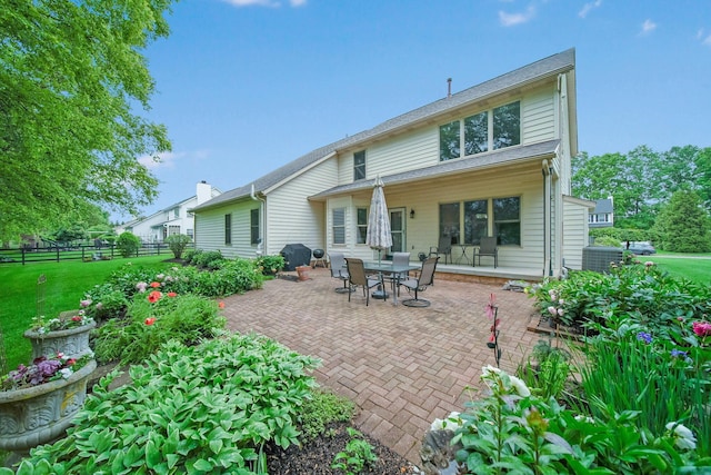 6962 Whitetail Ln, Westerville, OH 43082 - rear view of house featuring a patio and central air condition unit