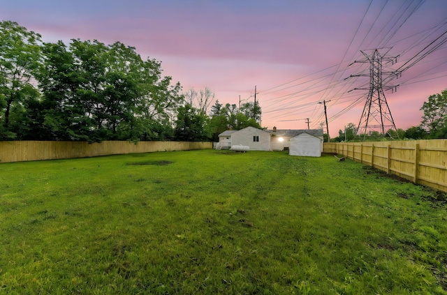3998 Scioto Darby Creek Rd, Hilliard, OH 43026 - view of yard at dusk