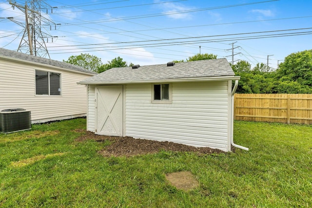3998 Scioto Darby Creek Rd, Hilliard, OH 43026 - view of shed with central air condition unit
