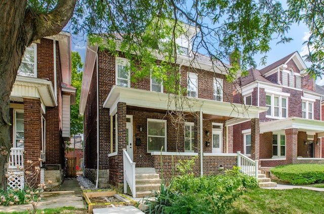 626-628 Wilson Ave, Columbus, OH 43205 - traditional style home with brick siding and covered porch
