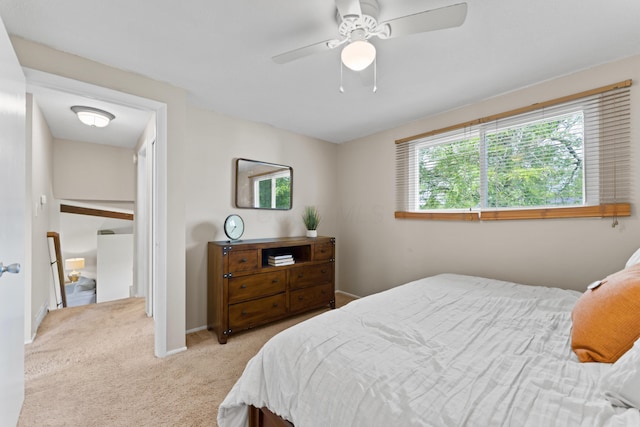 4930 Carbondale Dr, Columbus, OH 43232 - carpeted bedroom with baseboards and a ceiling fan