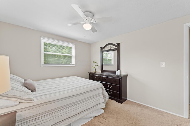 4930 Carbondale Dr, Columbus, OH 43232 - bedroom featuring carpet, a ceiling fan, and baseboards
