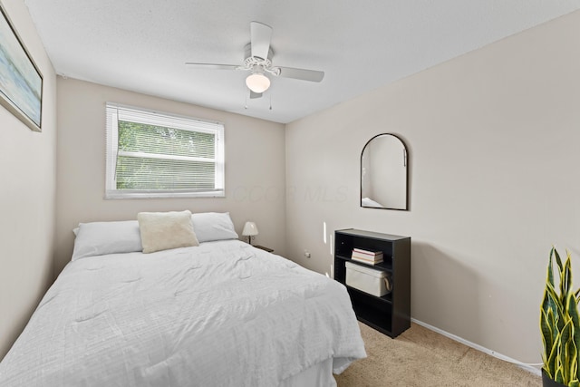 4930 Carbondale Dr, Columbus, OH 43232 - bedroom with light carpet, ceiling fan, and baseboards