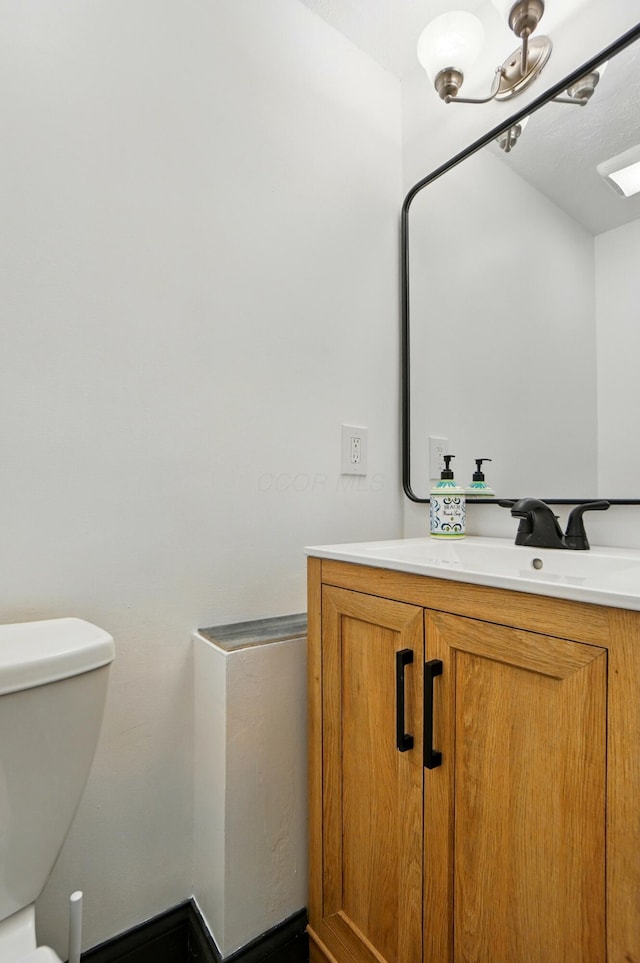 538 S Otterbein Ave Unit 2E, Westerville, OH 43081 - half bathroom featuring toilet and vanity