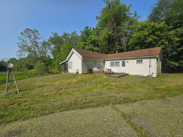 39889 US Highway 36, Warsaw, OH 43844 - back of house with a yard, a patio area, and crawl space