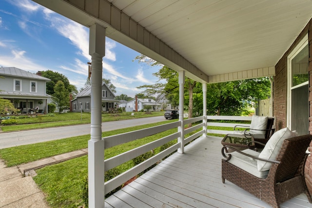 216 N St, Utica, OH 43080 - porch with a lawn and a residential view