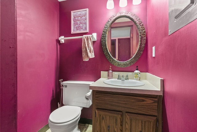 5722 Jousting Ln Unit B, Columbus, OH 43231 - half bathroom with toilet and vanity