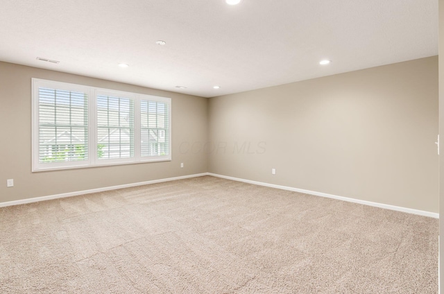 7839 Eastcross Dr, New Albany, OH 43054 - spare room with carpet flooring, baseboards, and recessed lighting