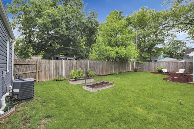 2538 Lexington Ave, Columbus, OH 43211 - view of yard featuring cooling unit and a vegetable garden