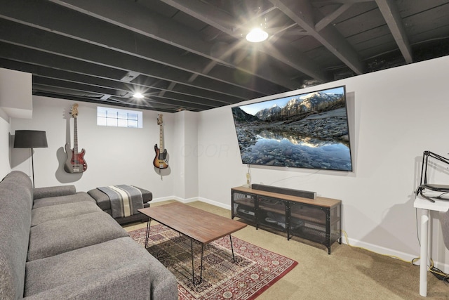 2538 Lexington Ave, Columbus, OH 43211 - carpeted living area featuring baseboards