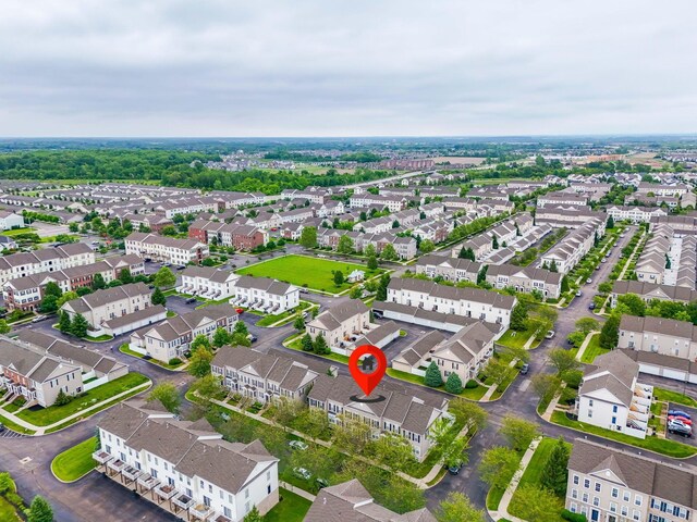 5290 Berthold Pass Dr, Dublin, OH 43016 - aerial overview of property's location with nearby suburban area