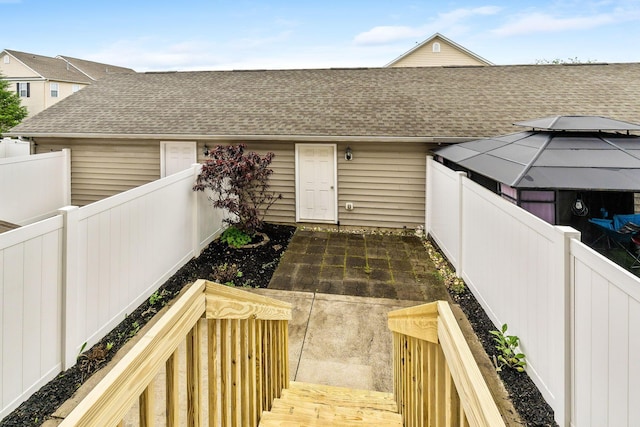 5290 Berthold Pass Dr, Dublin, OH 43016 - entrance to property featuring roof with shingles