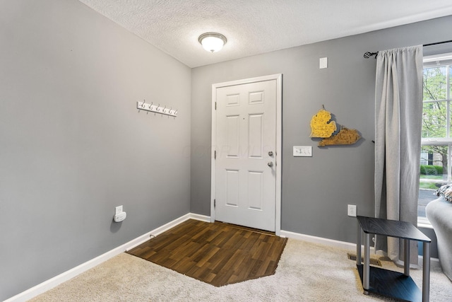 5290 Berthold Pass Dr, Dublin, OH 43016 - carpeted entryway with baseboards and a textured ceiling