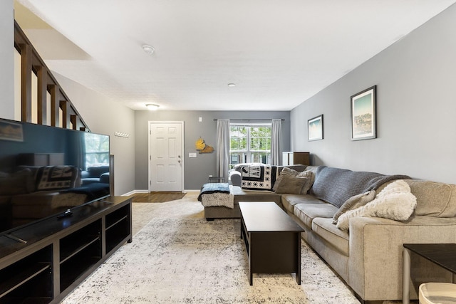 5290 Berthold Pass Dr, Dublin, OH 43016 - living room with baseboards